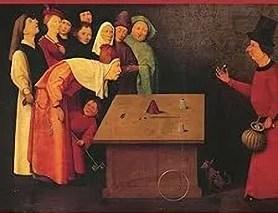 “The Conjuror” from the workshop of Hieronymus Bosch 1502